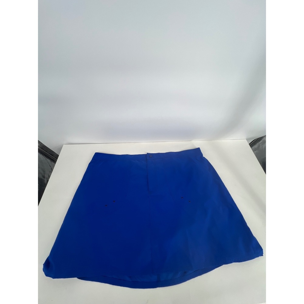 Maxine of‎ Hollywood Royal Blue Swim Skirt Skort Plus Size 24W Snap Front Brief